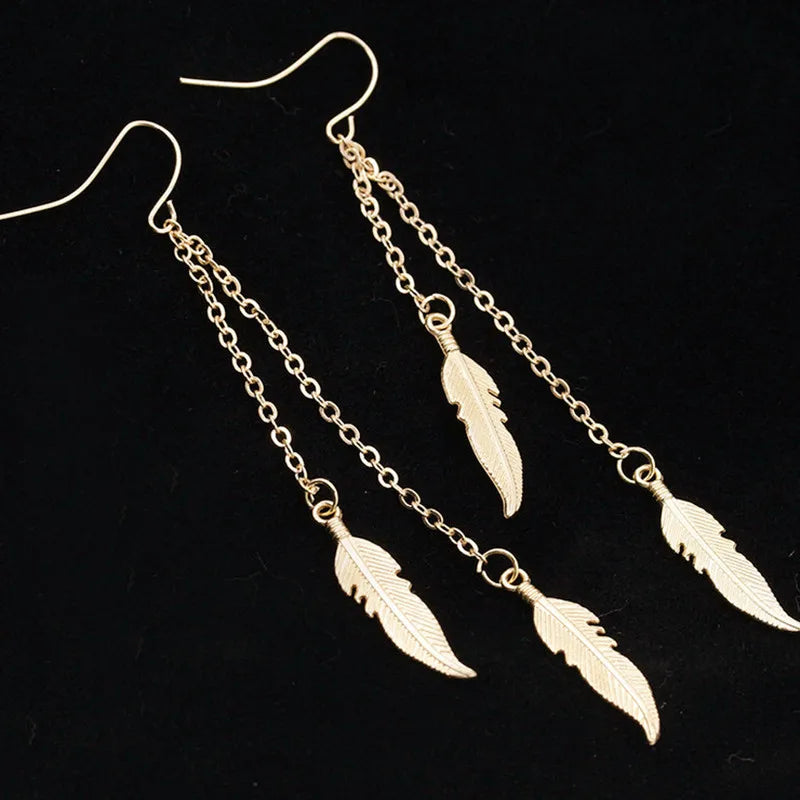 Women Long Tassel Dangle Earrings