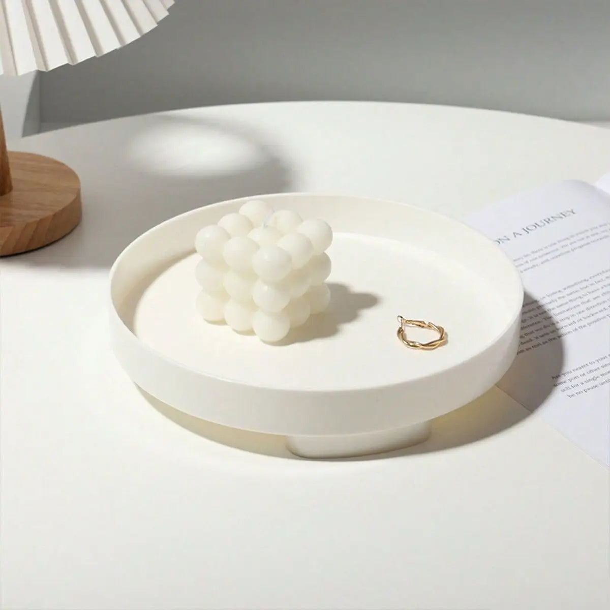 1PC- Desktop Wooden Nordic Tray Entrance Key Decoration Dressing Table Aromatherapy Perfume Nordic Style Ins Cosmetics Storage T