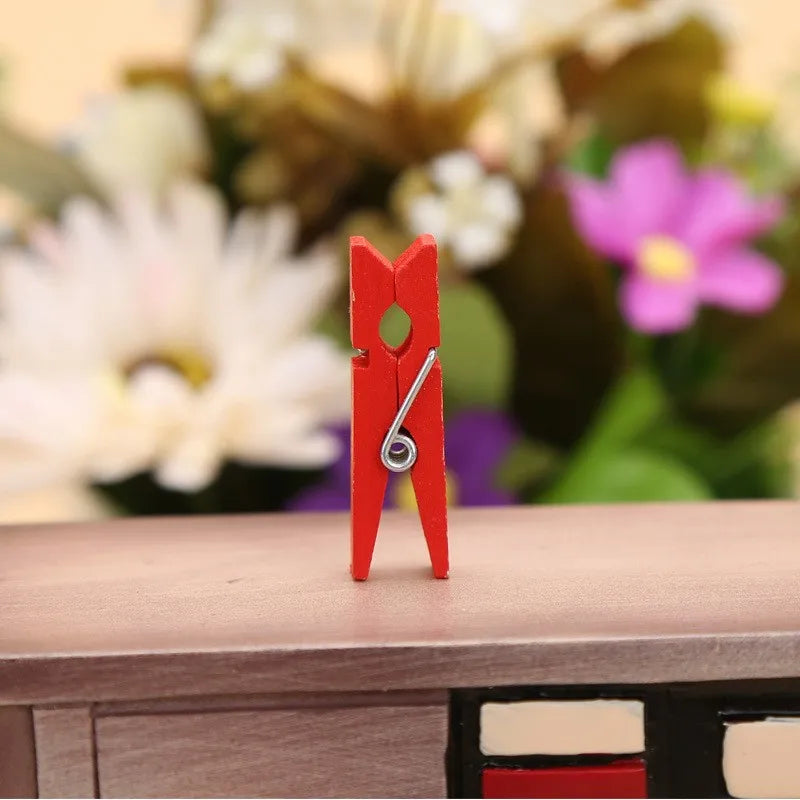 100 Pcs Mini Wooden Wonder Clips: Add Whimsy to Every Occasion!