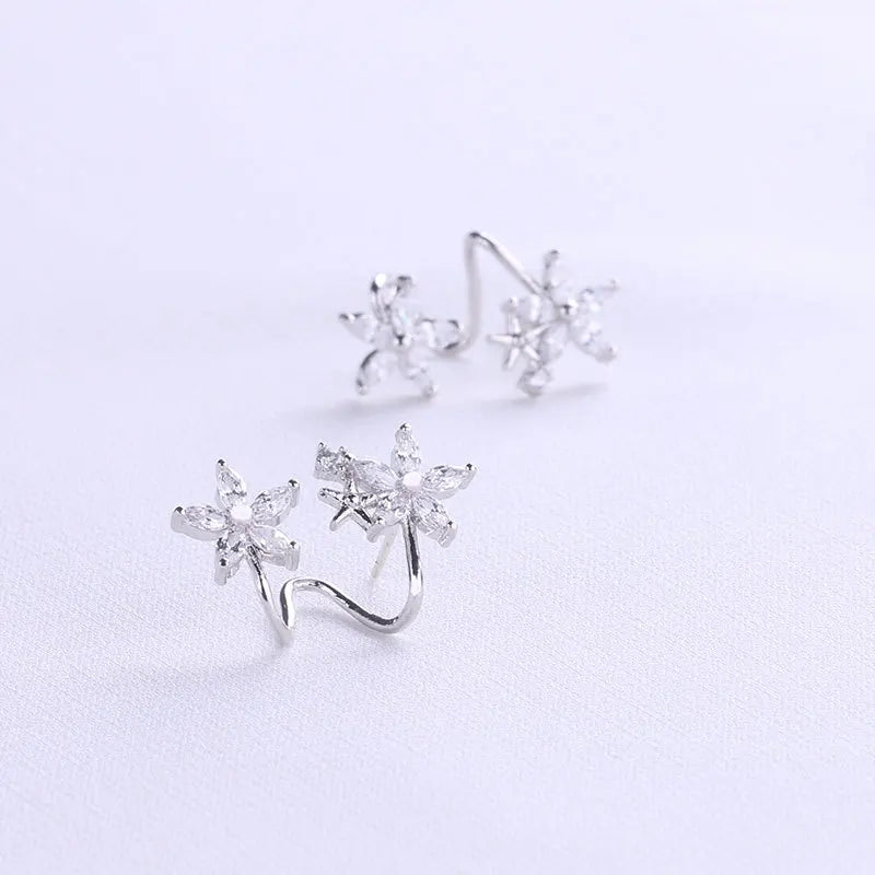 ONEVAN Butterfly Star Flower Stud Earrings
