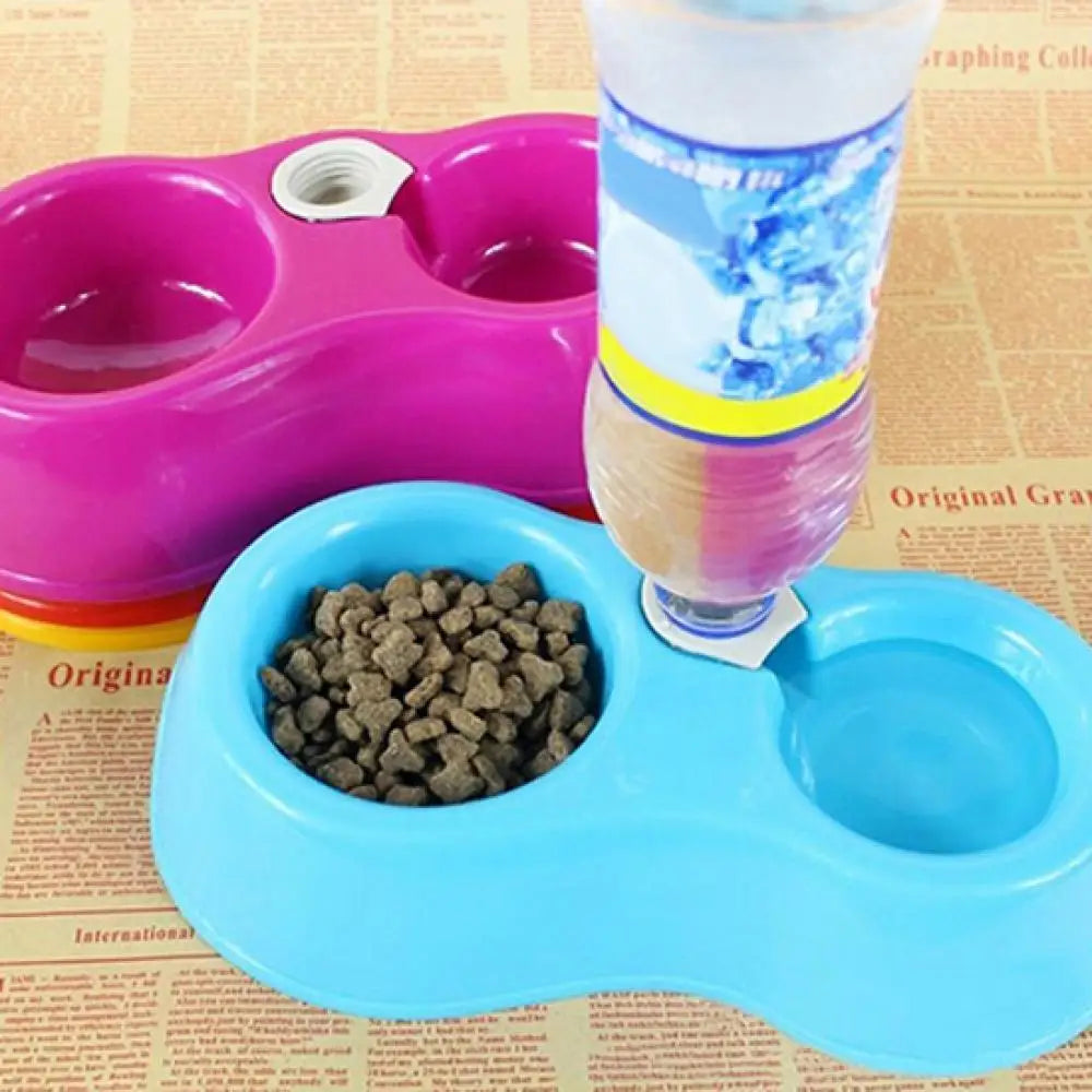 Automatic Pet Food and Water Dispenser Bowl