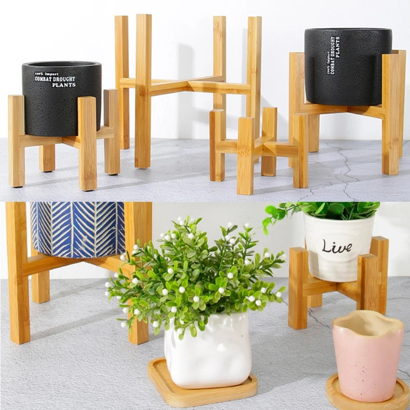 Wood Flower  Stand Home