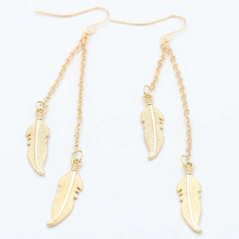 Women Long Tassel Dangle Earrings