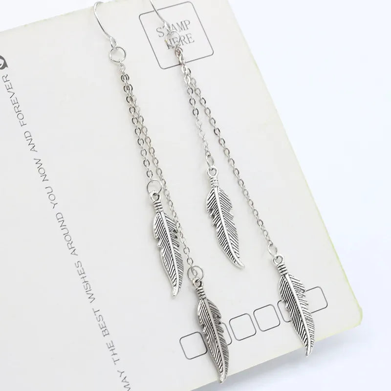 Women Long Tassel Dangle Earrings