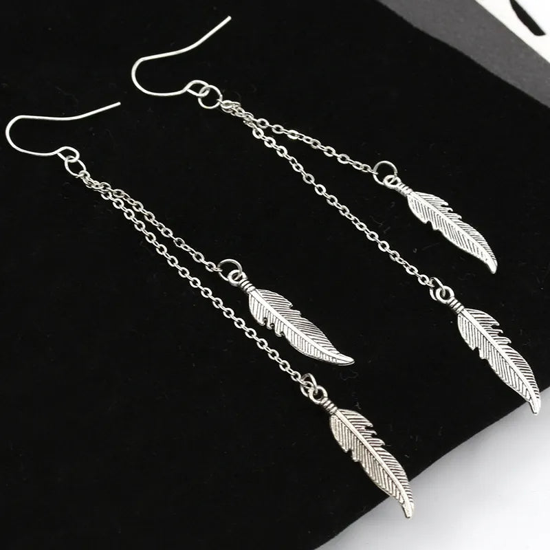 Women Long Tassel Dangle Earrings