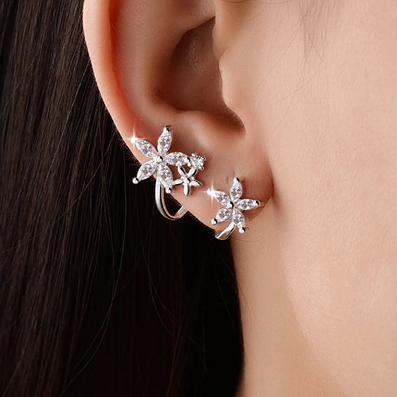ONEVAN Butterfly Star Flower Stud Earrings