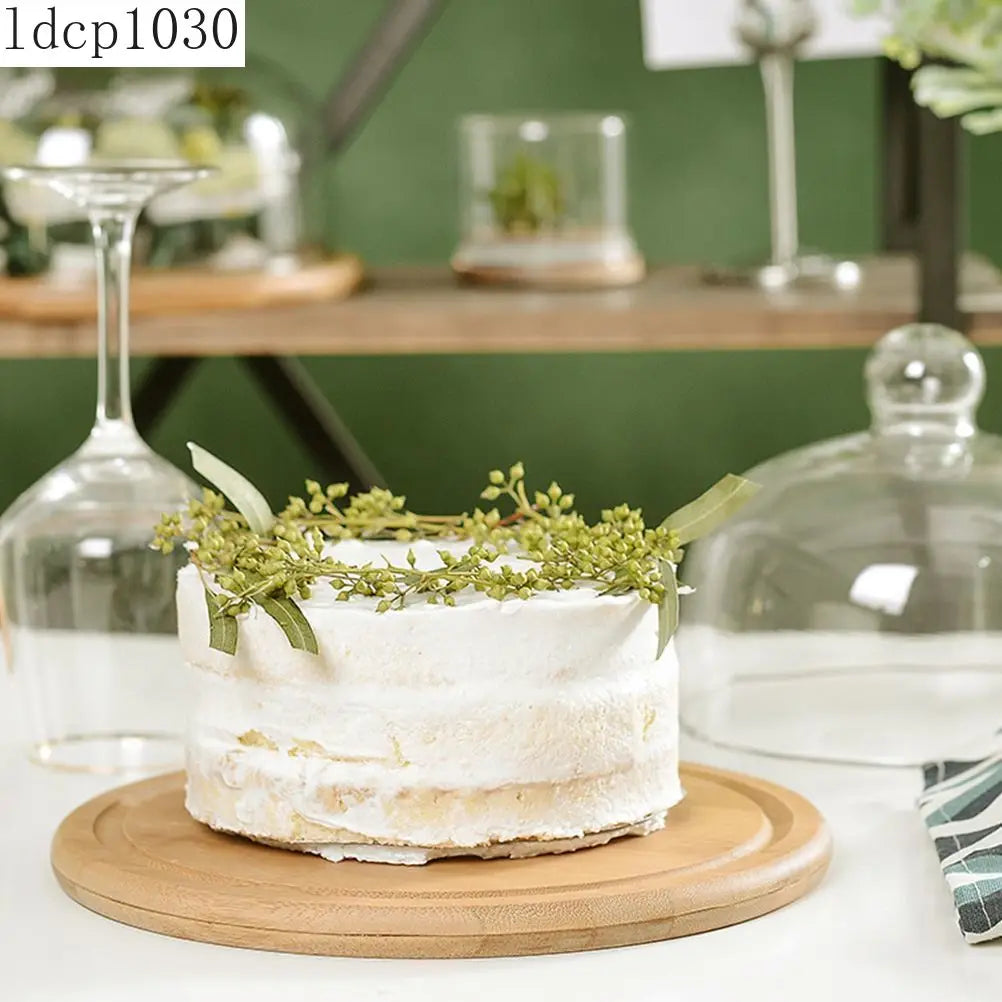 Wooden Cake Stand Dessert Plate Macaron