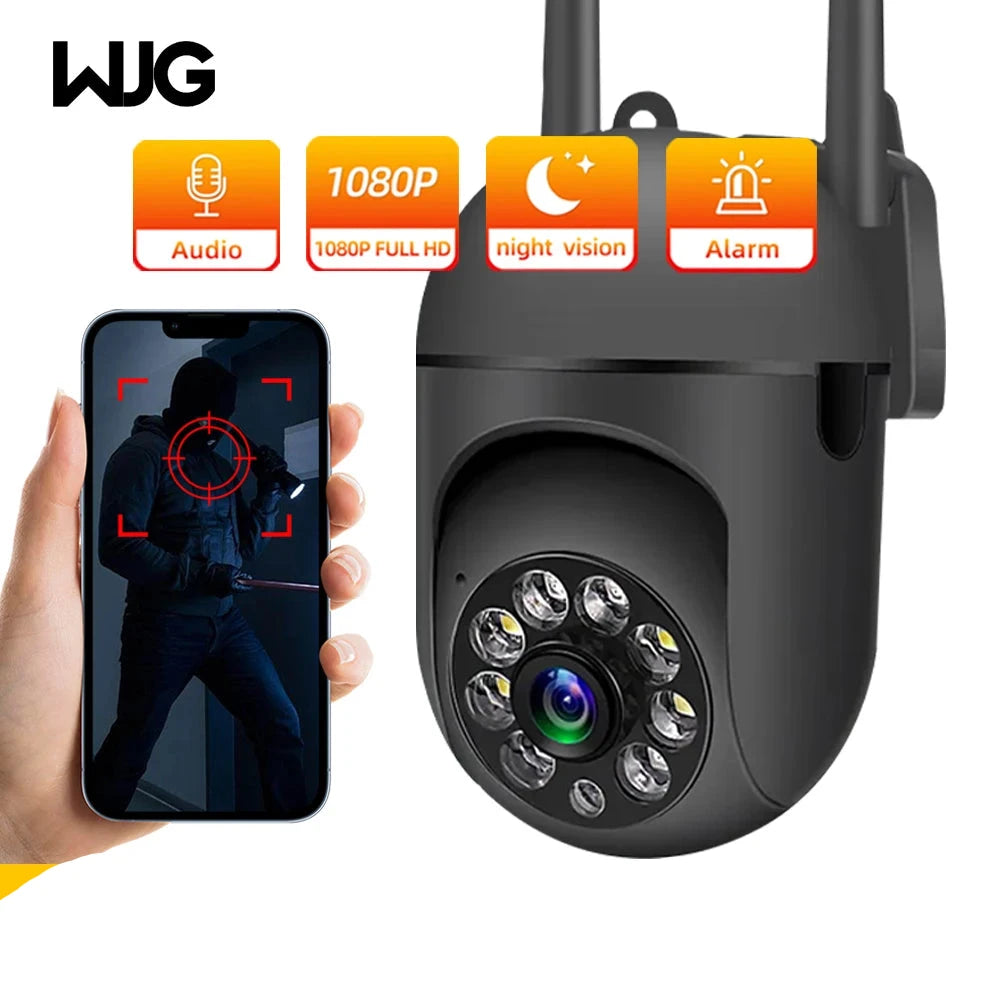 WJG Outdoor WiFi Security Camera, 5G, Auto-Tracking, Night Vision