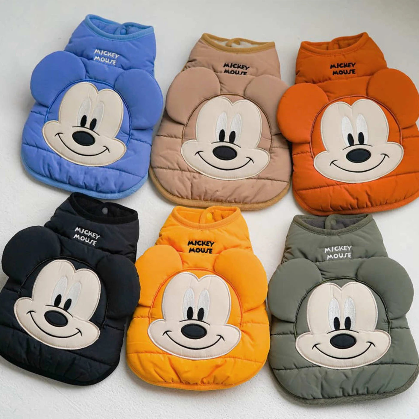 Disney Mickey Mouse 3d Pattern Dog Clothes Fashion Outdoor Pet Jacket Cartoon Dog Cat T-shirt Small  Medium Dog French Bulldog