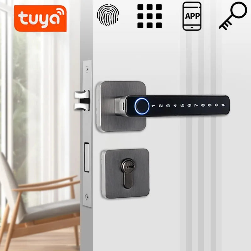 WiFi Biometric Fingerprint Password Smart Door Lock