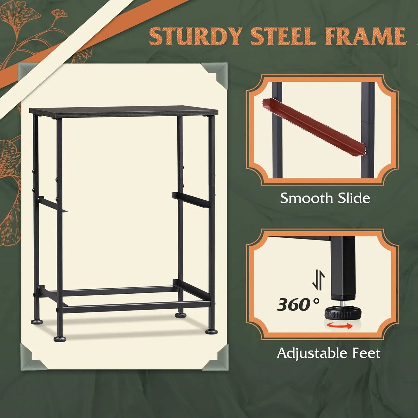 Nightstand 2 Drawer Dresser for Bedroom