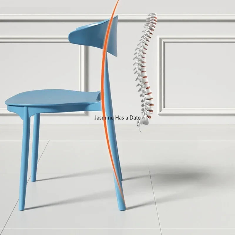 Plactic Modern Dining Chairs Designer Accents Banquet Nordic Dining Chairs