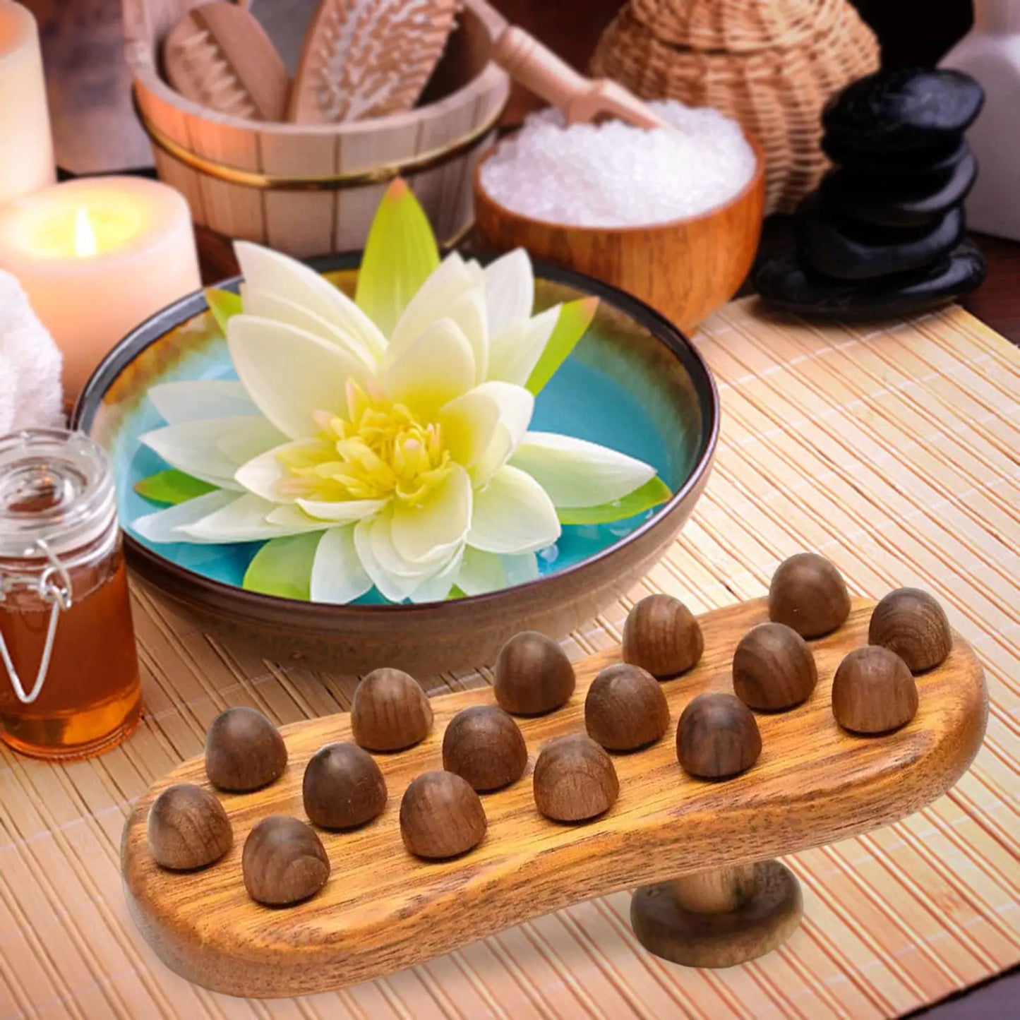 Wooden Massage Brush Therapy Tool
