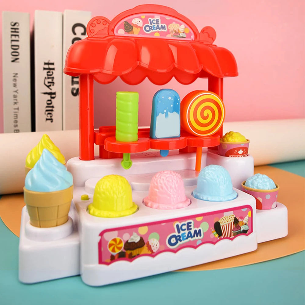 Cashier Toys Kids Cash Register Pretend Play Puzzle Play Toy