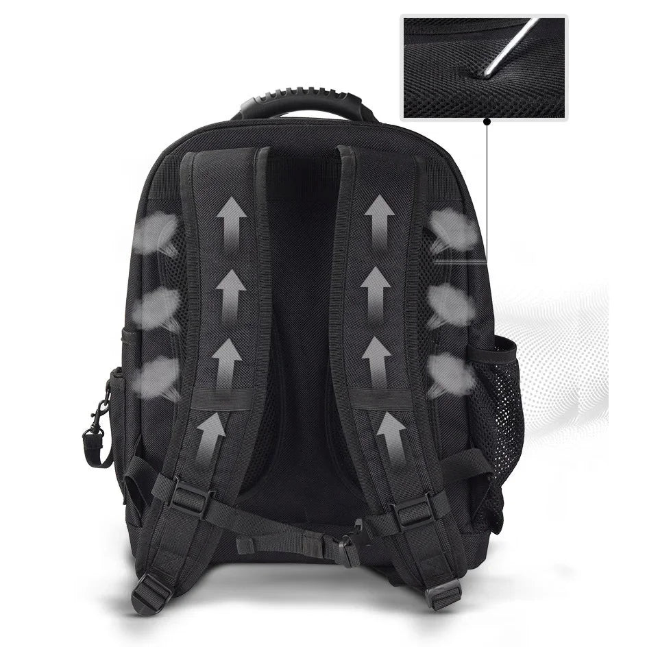 Canvas Maintenance Tool Shoulder Backpack