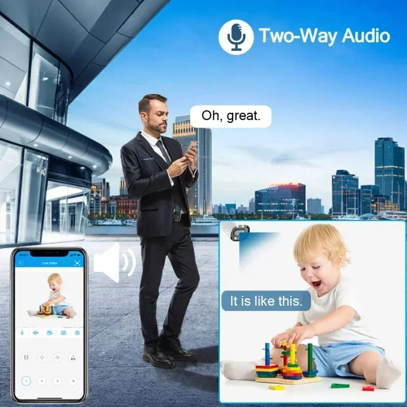 WJG Outdoor WiFi Security Camera, 5G, Auto-Tracking, Night Vision