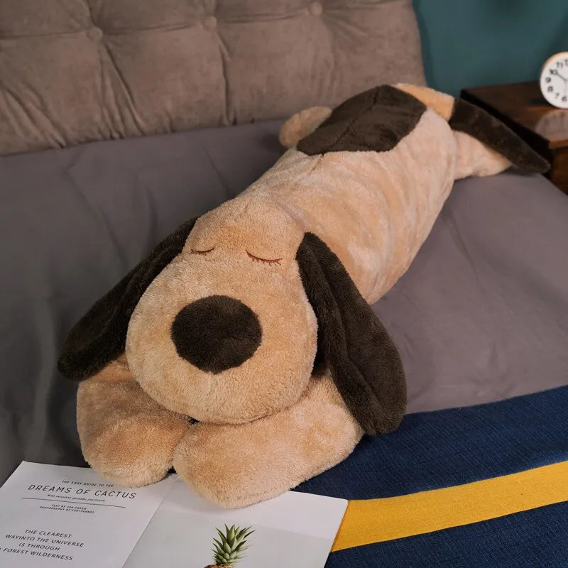 Lovely Soft Down Cotton Dog Plush Pillow Doll Stuffed Pet Doll Baby Sleep Pillow
