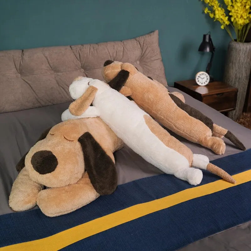Lovely Soft Down Cotton Dog Plush Pillow Doll Stuffed Pet Doll Baby Sleep Pillow