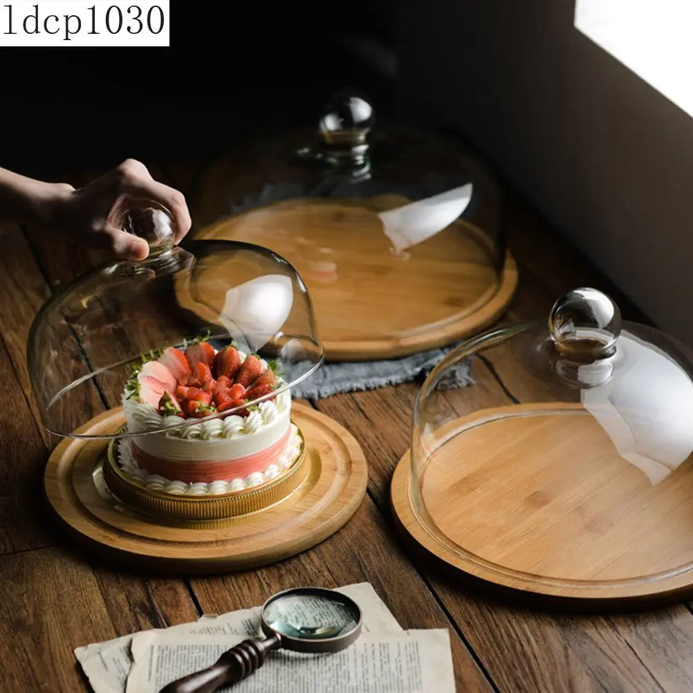 Wooden Cake Stand Dessert Plate Macaron